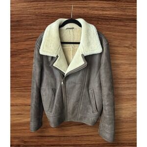 Cozy Motorcycle BLAKE HEDLEY - Shearling Jacket in Taupe